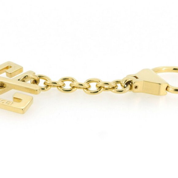 GUCCI Keychain G Mark Gold Hardware Auth used T17131 - Picture 6 of 7